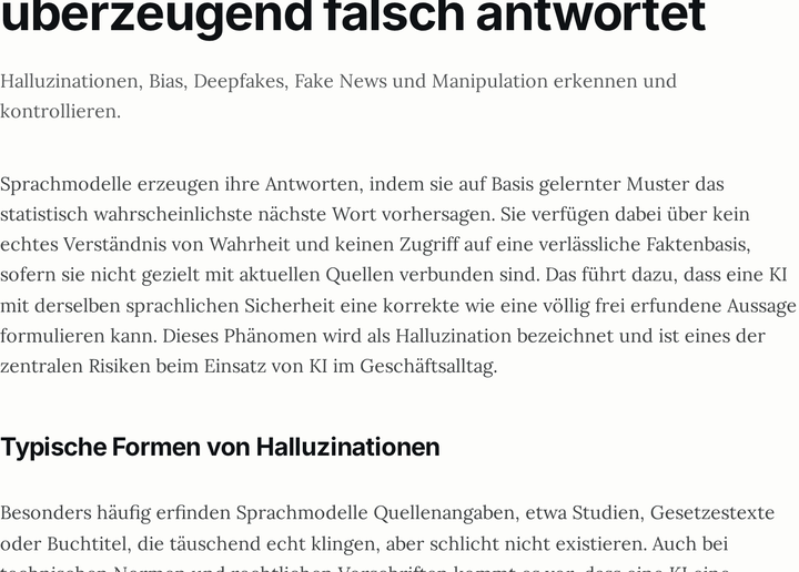Leseprobe aus Modul 6: Risiken